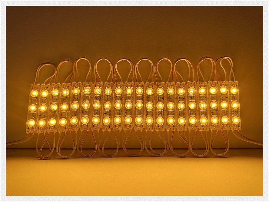 220V / 110V LED Light Module for Sign Letter 1.8W 220lm SMD 3030 3 led IP65 63mm*13mm ultrasonic Seal Super Bright no Need of Transformer