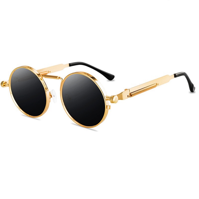 Round Sunglasses for Men Retro Steampunk Sun Glasses For Women Vintage Style UV400 Eyewear Accessory Oculos S65 IVISTA