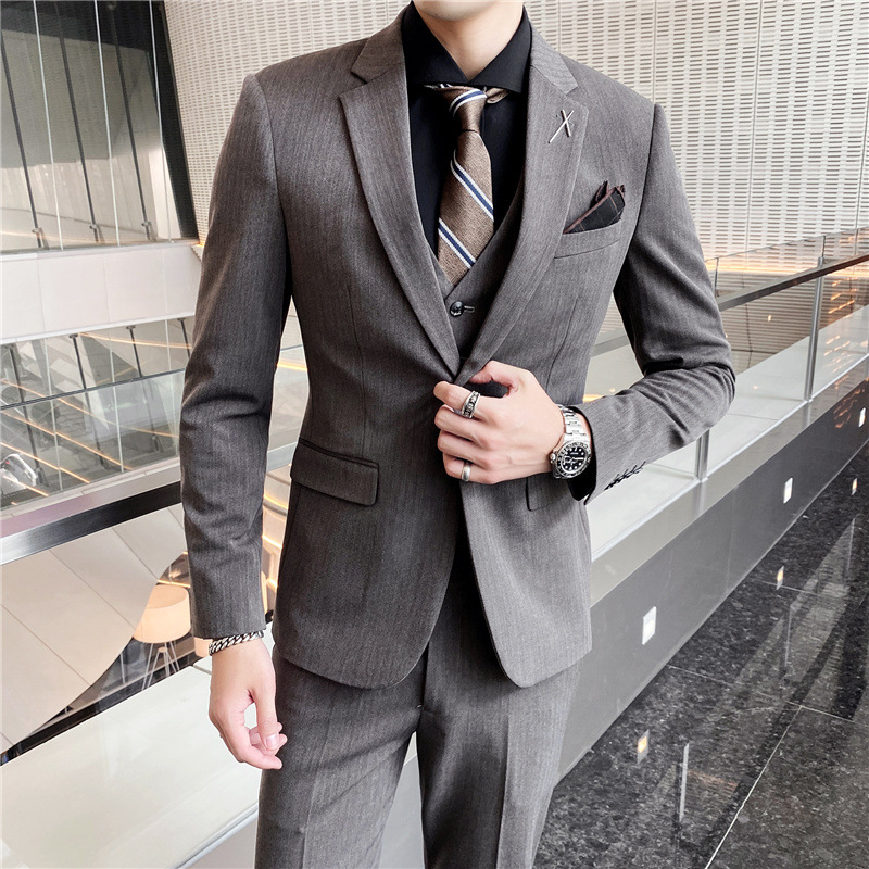 T12161Slim suit men's business suits for groomsmen and groomsmen
