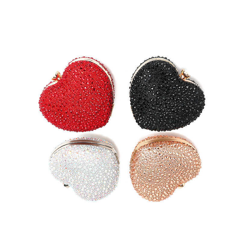 Love Diamond Bag Spring New Womens Fashion Chain Inlaid Diamond Single Shoulder Crossbody Handbag