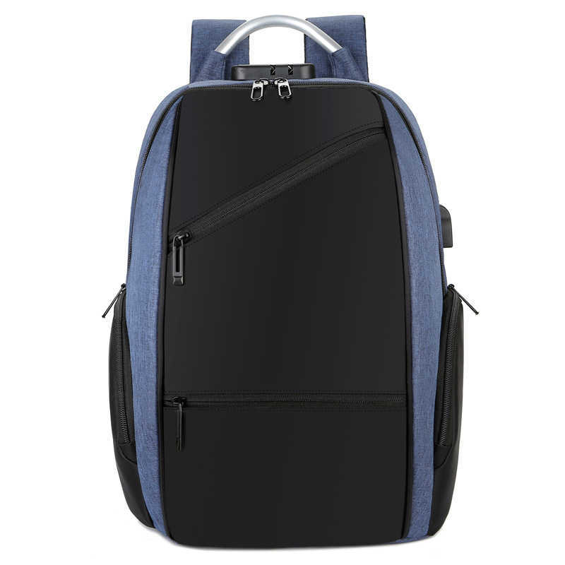 Backpack Mens Backpack Security WoMens Business Travel Multi-function Password Lock Bag Large Capacity Travel Bag Laptop Bag 240920