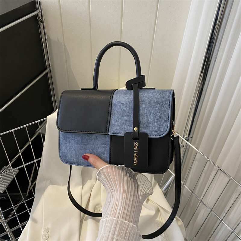 2025 new Free shipping designer bags for womens black white brown pink Fashion splicing texture diagonal cross bag