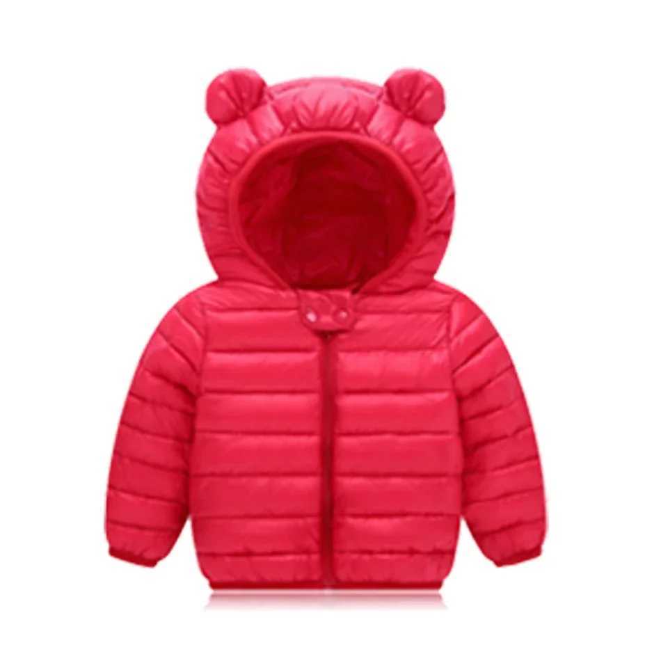 1-5 Years Baby Boy Hooded Lightweight Down Jacket Kids Girl Dinosaur Zipper Coats Autumn Winter Warm Christmas OuterwearXJ241214