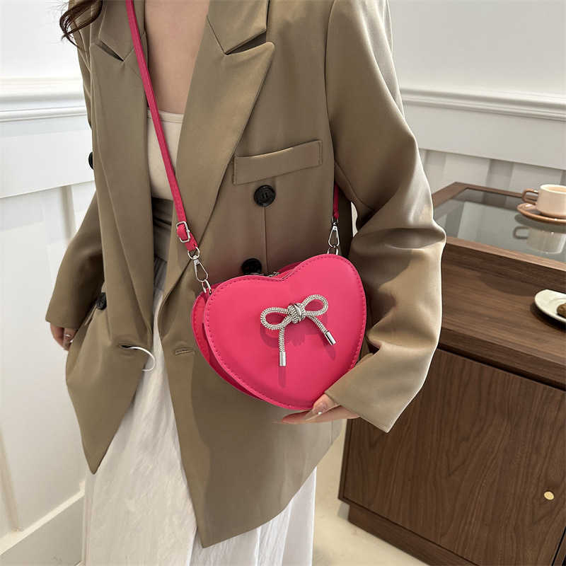 Bow shaped small bag for women the summer of high end texture and versatile popular fashion chain crossbody bag