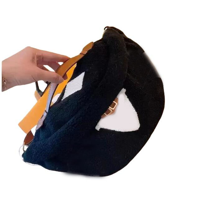 Fanny pack teddy designer bag fluffy bumbags flower winter sac luxe crossbody waist bags for mens women zipper letter brown retro classical xb133