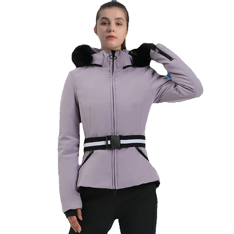 Ski Jackets 2025 Mountain Winter Hooded Woman Snowboard Clothes Outdoor Sports Skiing Overcoats Windproof Thermal Snow Tracksuit