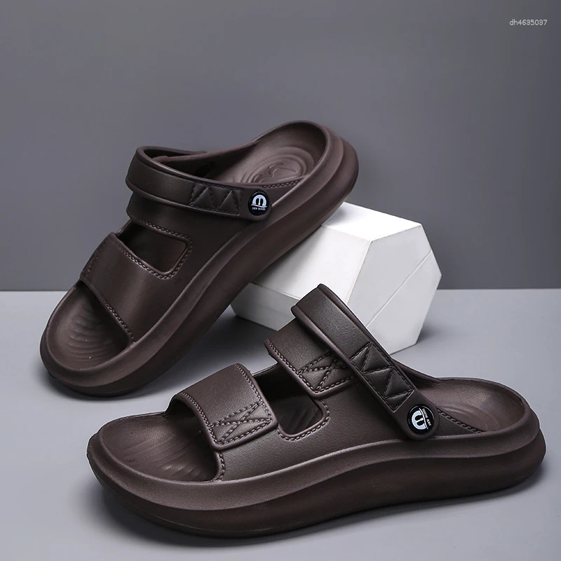 Sandals Fashion Versatile Mens Shoes Anti Slip Simple Men Comfort Wear-resistant Slipper 2025 Summer Casual Shoe atos zhanyishengli