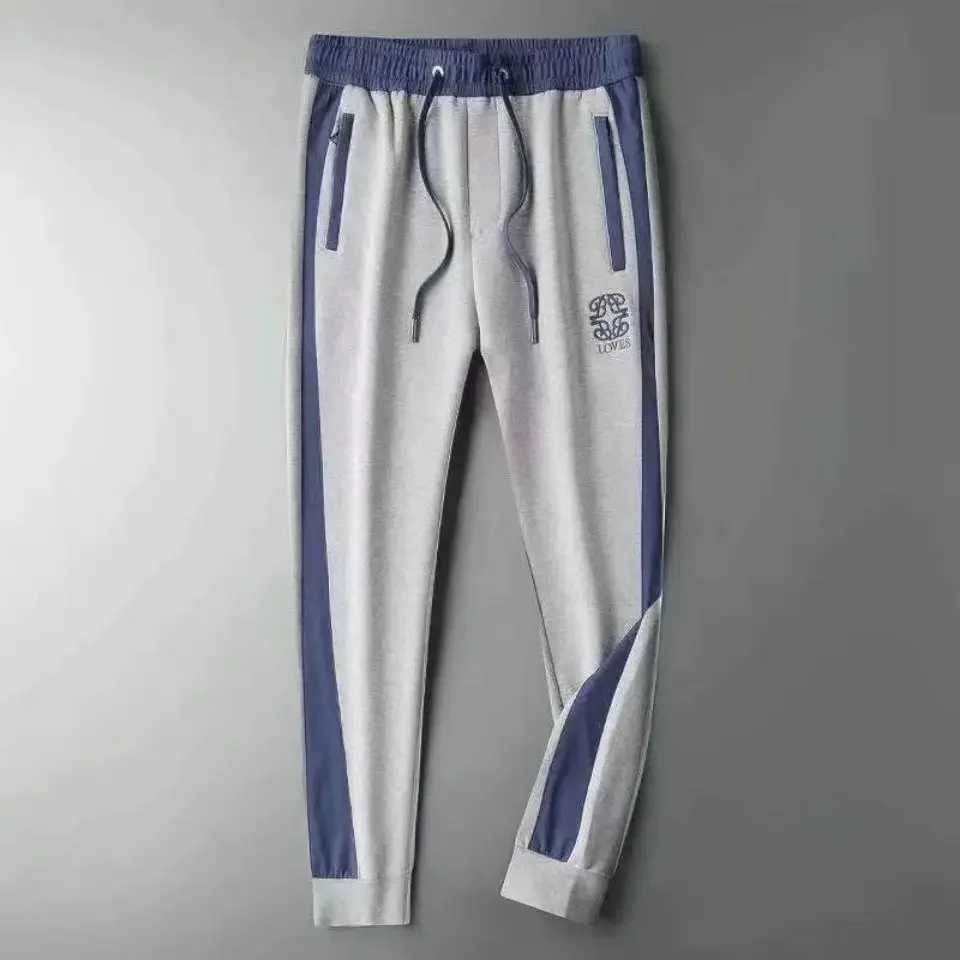 Mens winter clothing 2022 cashmere brushed fashion luxury training track suit bottom sports pants sports pants mens sports pants X241216