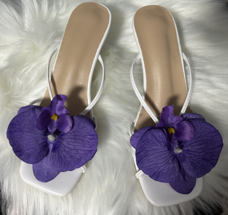 Elegant wind red shoes women 2024 new wer toe slippers summer skirt wear high-heeled sandals
