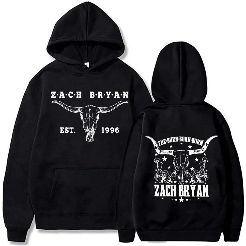 Zack Bryan Mens Hoodie Western Country Music Harajuku Pullover Tops X241216