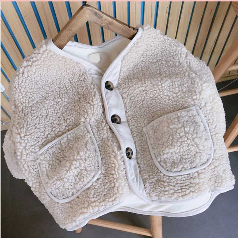 Parent-Child Clothes Boys Mother Girl Jacket Lamb Wool Velvet Padded Jacket Fall Winter Korean Cardigan Warm Childrens CoatXJ241214