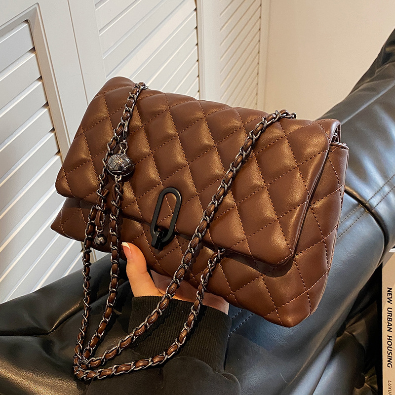 Women Shoulder Bag High Quality Trendy Fashionable Chain Bag Niche Design Crossbody Bag Versatile Triple Black Brown Coffee Beige Free shipping