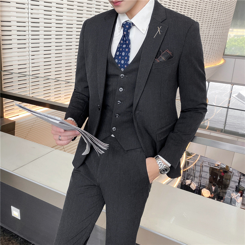 T12161Slim suit men's business suits for groomsmen and groomsmen