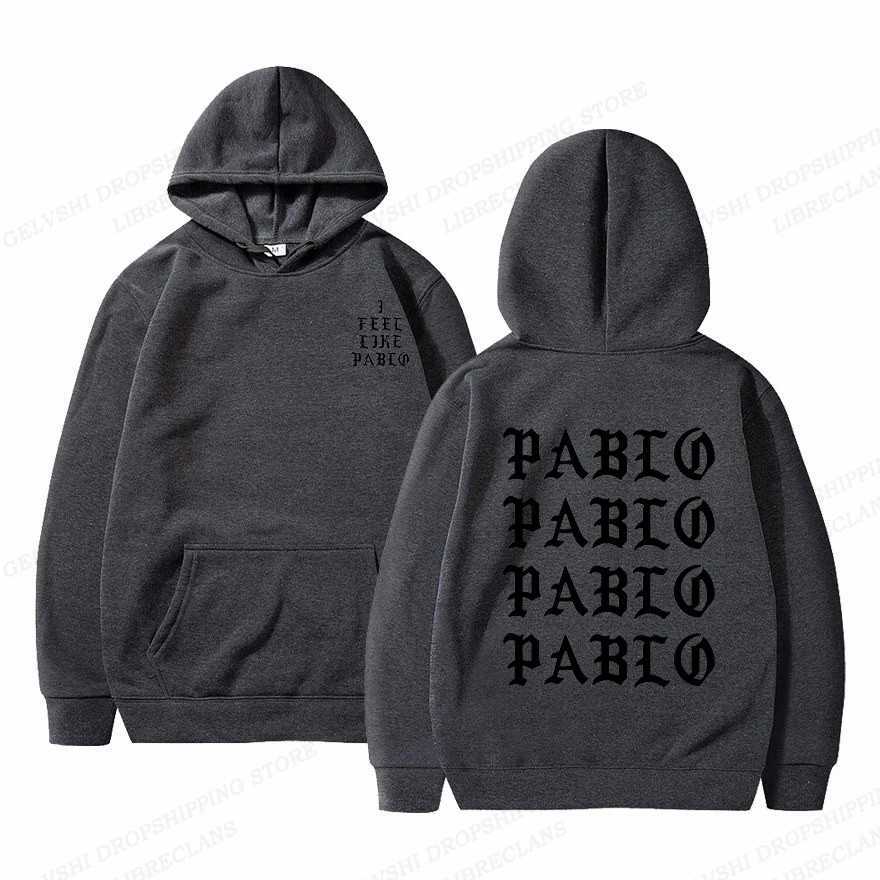 I like Pablo hoodie mens fashion hoodie mens coat rap hoodie sweater hip-hop hoodie womens sweater X241216