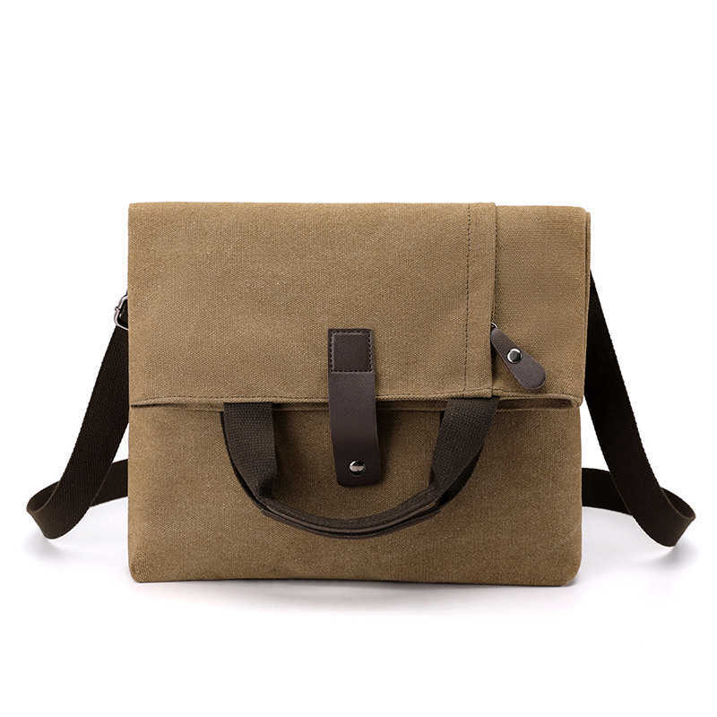 Fashion trend leisure shoulder bag multifunctional lightweight large capacity men's bag men's Canvas crossbody Bag 241215
