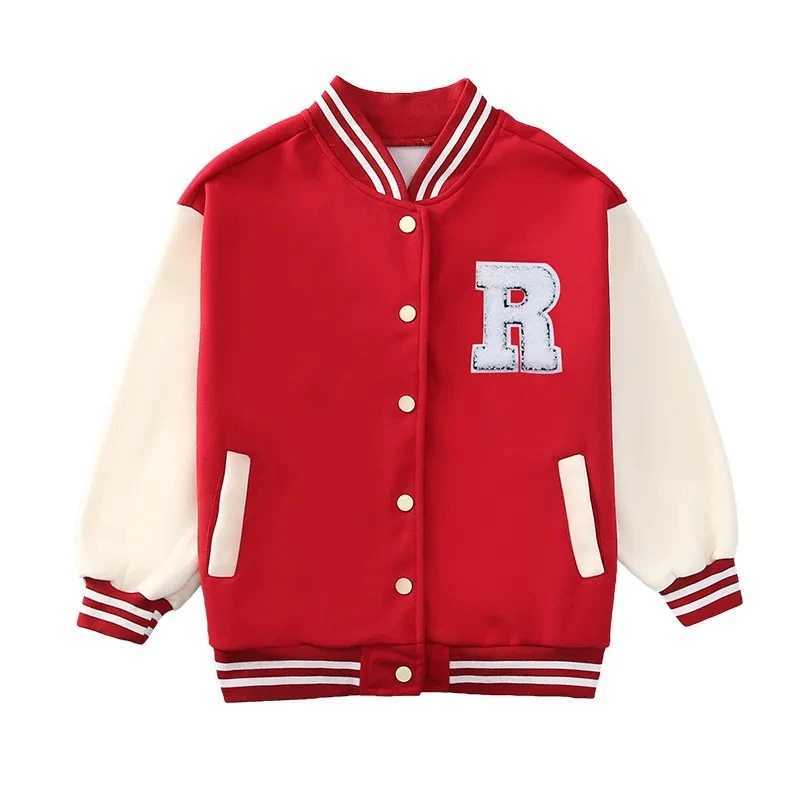 Teenage Girls Baseball Jackets For 5-14 Years Old Teens Clothes Children Sports Outerwear Coat Spring Autumn Fashion Boys JacketXJ241214