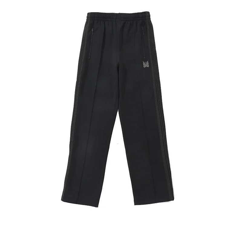 Arrival Classic 1 1 Butterfly Embroidered Black Pants Ribbon Tracking Stripes Trouser Zipper Oversized Mens Sports Pants X241216