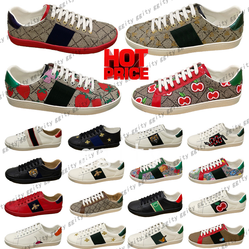 Designers shoes Ace Sneaker Tennis 1977 Leather Designer Sneakers Embroidered Women Casual Platform Shoes