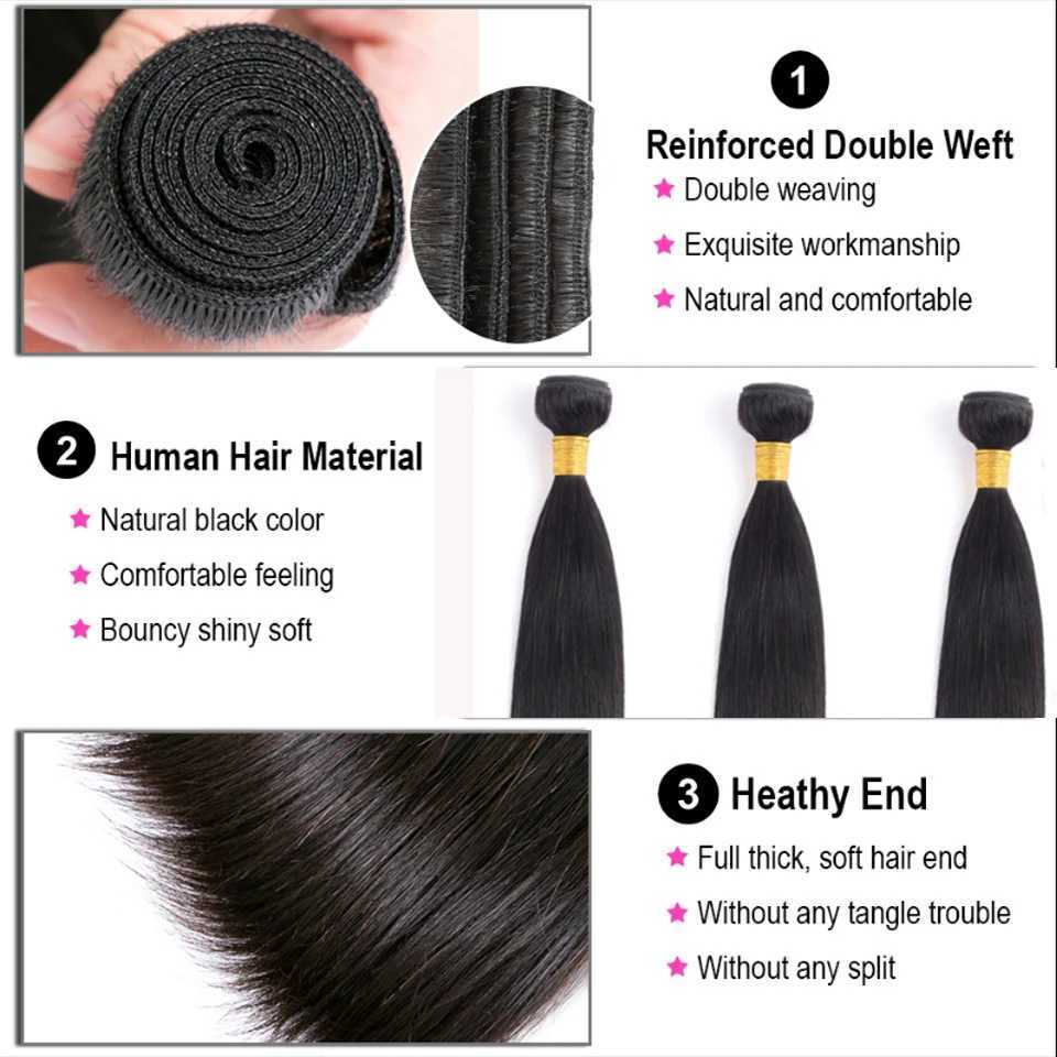 Bone Straight Bundles With Clo Frontal HD Transparen 5X5 6X6 Lace Clo And Bundles Preplucked Virgin Raw Hair ExtensionsXJ250120