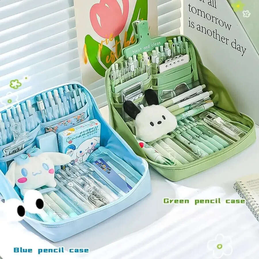 wholesale Wholesale 12 Layer Large Capacity Pencil Case Multifunctional Portable Stationery Storage Student School Supplies 240817