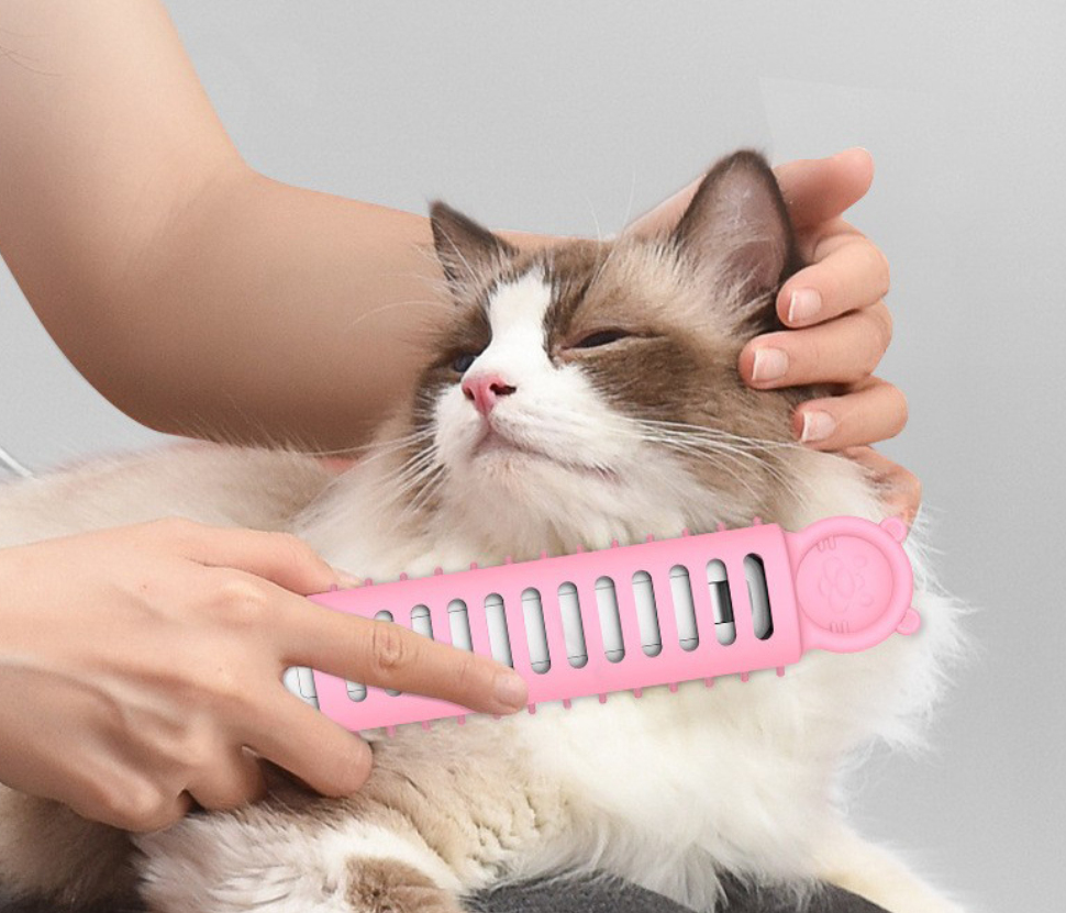 Electric Pet Grooming Brush Dog Cat Hair Removal Comb Massage Cleaning Tool