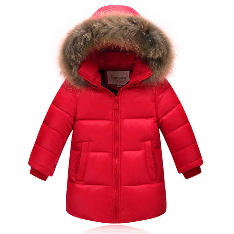 Winter new children's down jacket boys medium long medium children leisure girls warm thick coat X241115