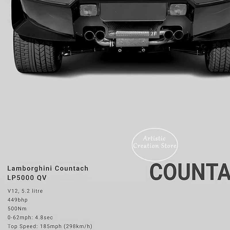 High Quality Lamborghini Murcielago Poster Printing Canvas Wall Art Supercar Images Minimalist Living Room Office Home Decoration Gifts T241216