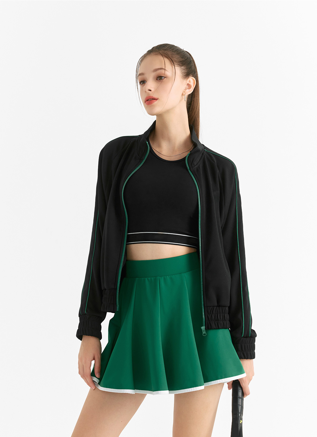 A637 Stand-up Collar Jacket Loose and Simple Coat Sports Golf Tennis Jackets