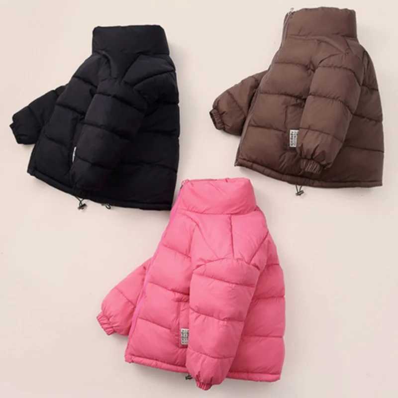 Boys Coat Cotton Jacket Windbreak Outerwear 2024 Brown Winter Autumn Thicken Warm Cotton Christmas Gift Childrens ClothingXJ241214