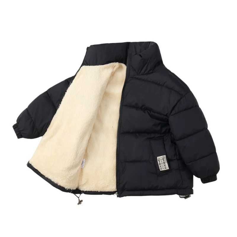 Boys Coat Cotton Jacket Windbreak Outerwear 2024 Brown Winter Autumn Thicken Warm Cotton Christmas Gift Childrens ClothingXJ241214