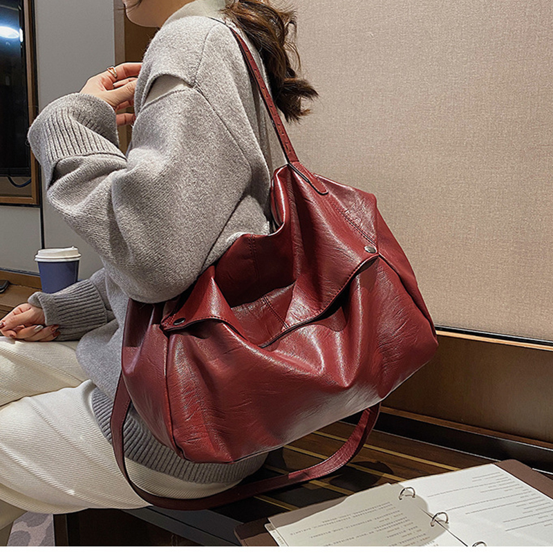 Tote Bags for Women PU Leather Tote Purses Handbags Medium Top Handle Satchel Shoulder Bag Fashion Large Capacity Tote for Women Shoulder Crossbody Ba