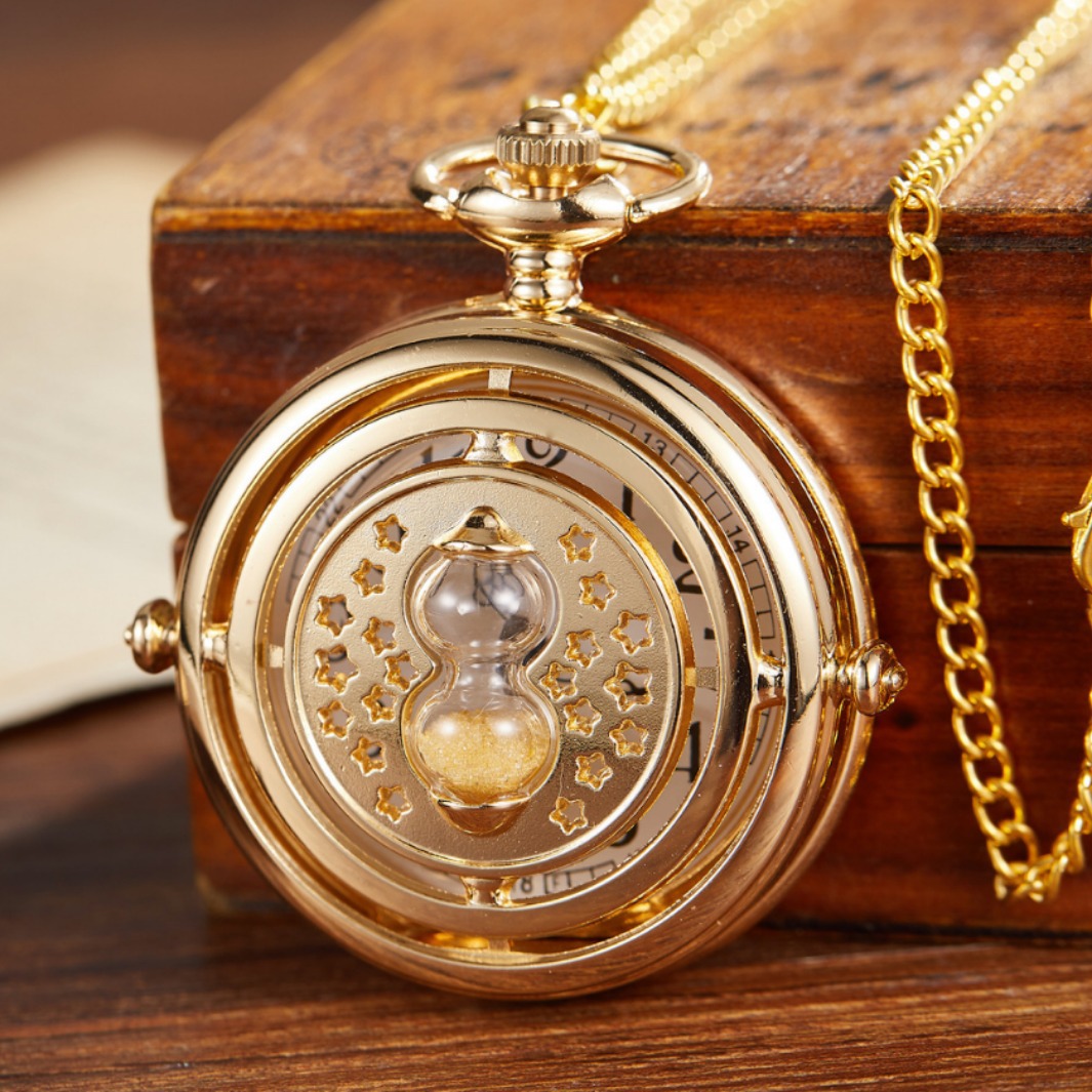 Large pocket watch skeleton funnel chronograph vintage quartz pocket watch thickness 15mm non-waterproof zinc alloy round 012