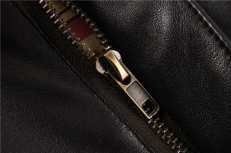 2024 Winter Vintage Leather Jacket Men Oversized Streetwear Removable Fur Collar Flight Motorcycle Bomber Padded Air Force Coats W241216