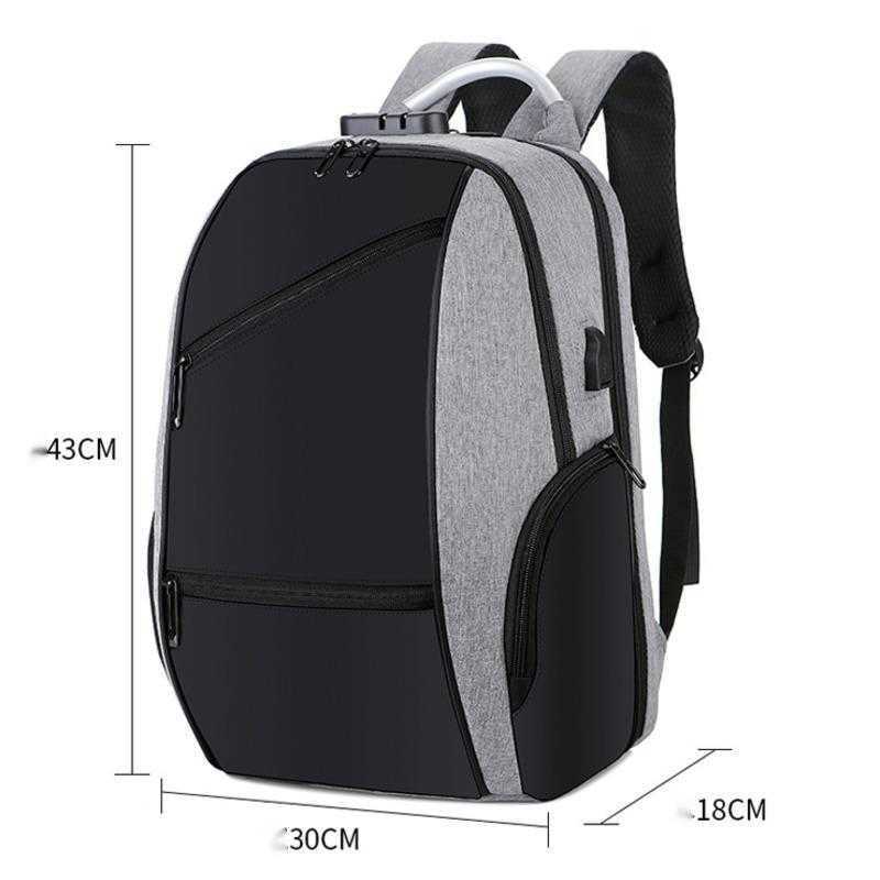 Backpack Mens Backpack Security WoMens Business Travel Multi-function Password Lock Bag Large Capacity Travel Bag Laptop Bag 240920