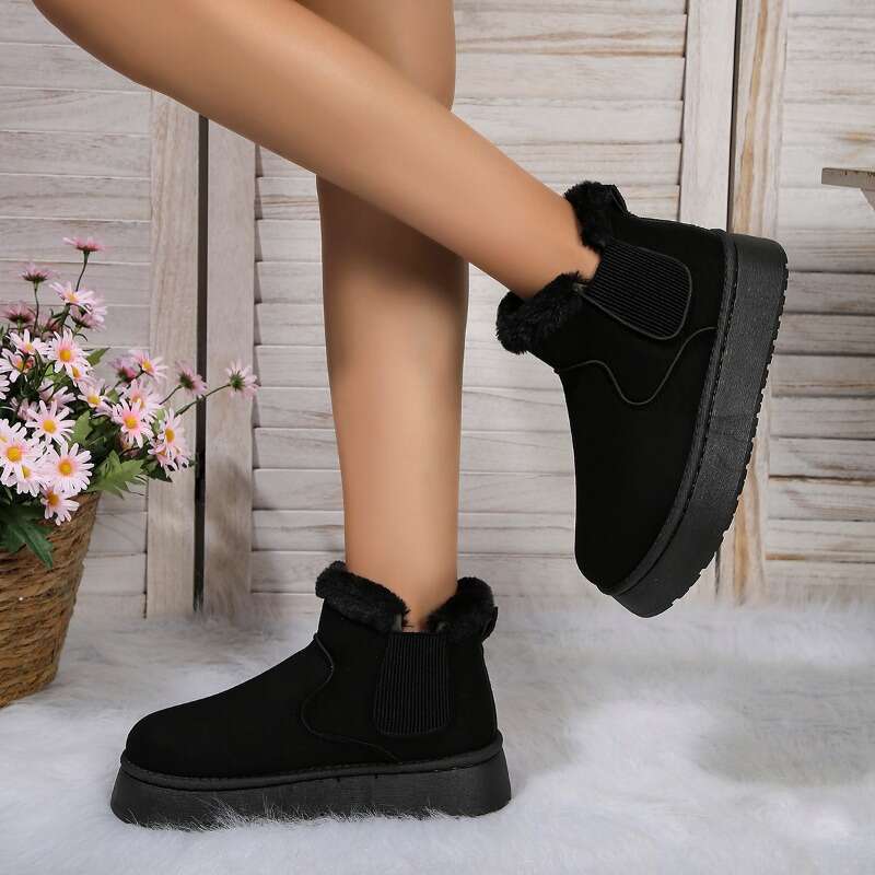 High-top Snow Thickened Plush Warm Simple and Versatile Comfortable Cotton Shoes DLSYXD Brand Women's Boots