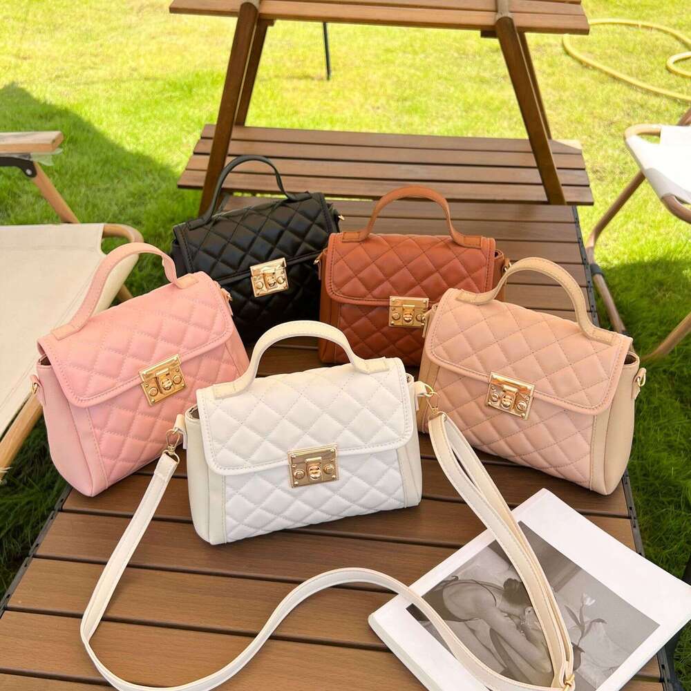 Gge Kelly Ladies Niche Design, Textured Handbag, Korean Version, Women's Crossbody Bag, Single Shoulder Bag