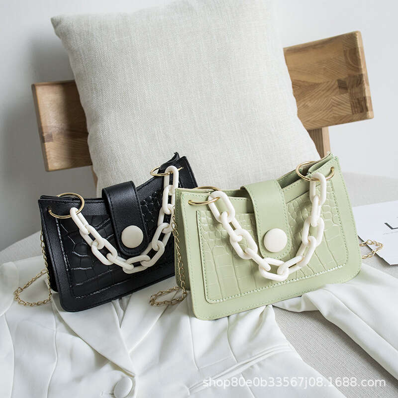Women's Hobo Underarm Ladies Handbags, One Piece Hair Collection, Stone Pattern Shoulder Bag, Handbag