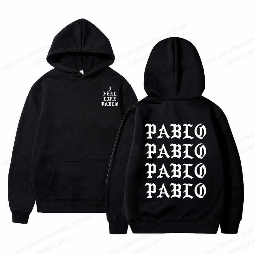I like Pablo hoodie mens fashion hoodie mens coat rap hoodie sweater hip-hop hoodie womens sweater X241216