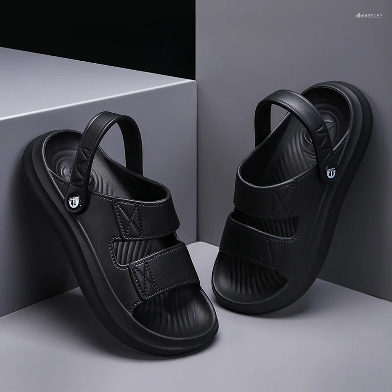 Sandals Fashion Versatile Mens Shoes Anti Slip Simple Men Comfort Wear-resistant Slipper 2025 Summer Casual Shoe atos zhanyishengli