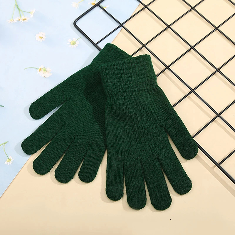 Winter Knitted Gloves Mens and Womens Touchscreen Warm Cold resistant Full Finger Korean style Fully Matched Bicycle Wool 241212