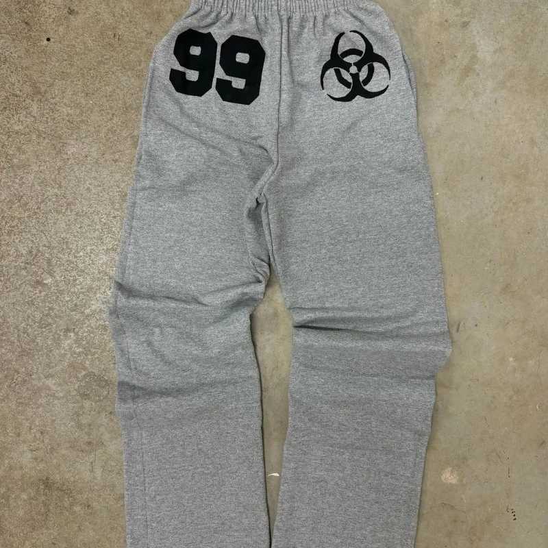 Solid Colour Casual Pants Mens Summer Digital Printed Sweatpants Loose Fashion Cotton Straight Leg Pants X250319