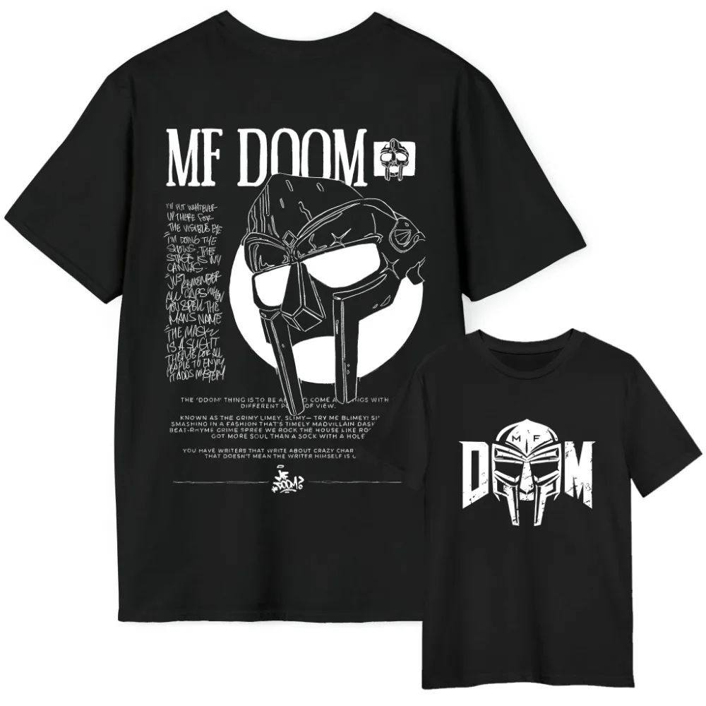 Mf Doom Madlib Madvillain MM FOOD Doomsday Graphic T-shirt Men Women Hip Hop Rap Washed Vintage 100%Cotton Tshirt