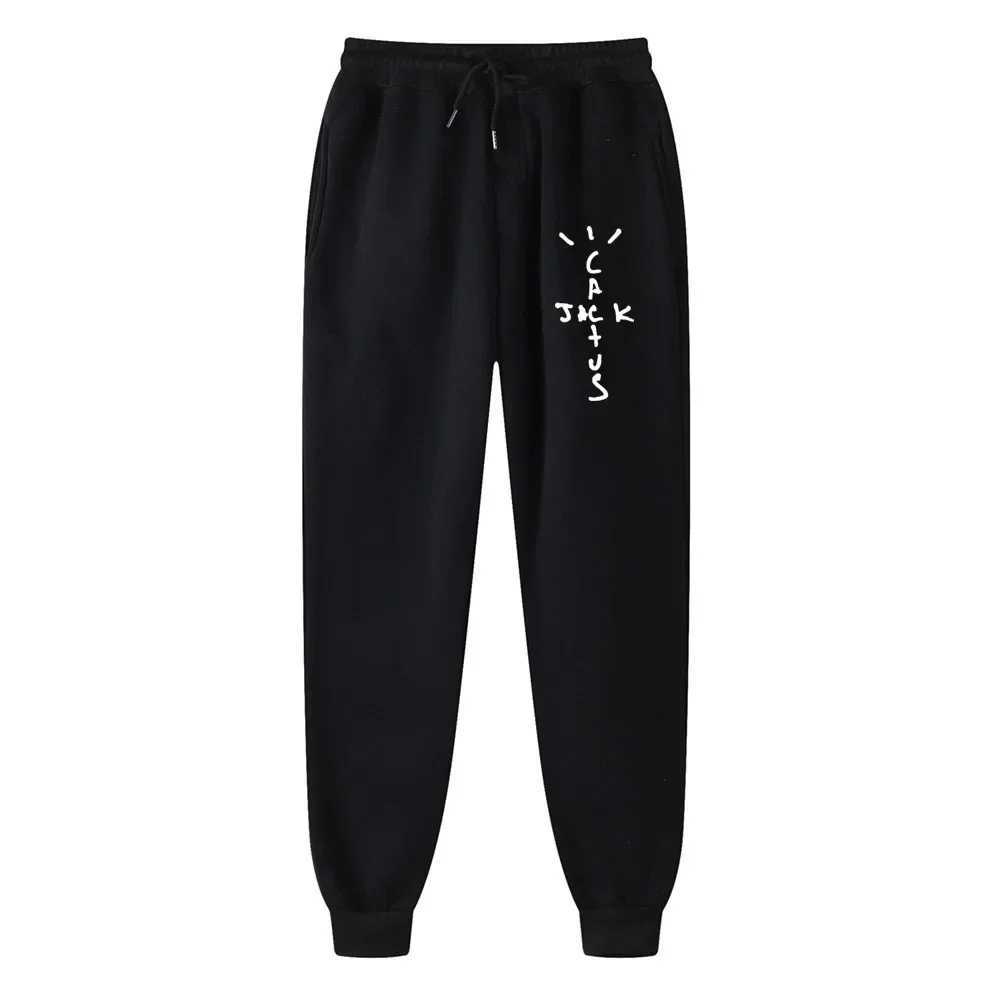 New Hot-selling Fleece Trousers Jack Cactus Letter Printing Men Ladies Mens Jogging Pants Hip-hop Street Pants X2503191
