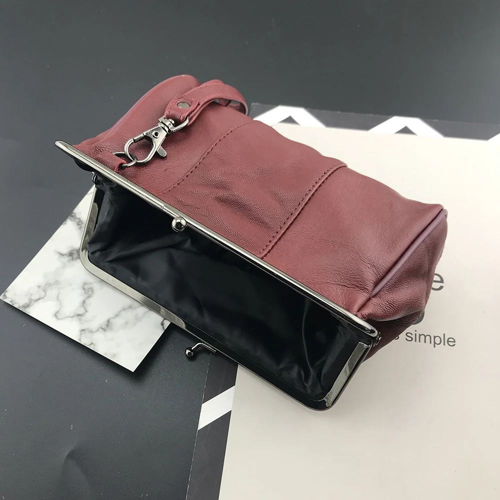 NICOLE CO Women Genuine Leather Phone Bags Original Portable Wallet Men Sheepskin Coin Purse Metal Hasp Money Card Handbag 241212