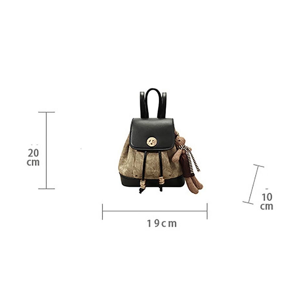 New Handbag Multi functional Korean Drawstring Backpack with Pendant Bucket PU Leather Shoulder Bag Designer Shoulder Bag bag