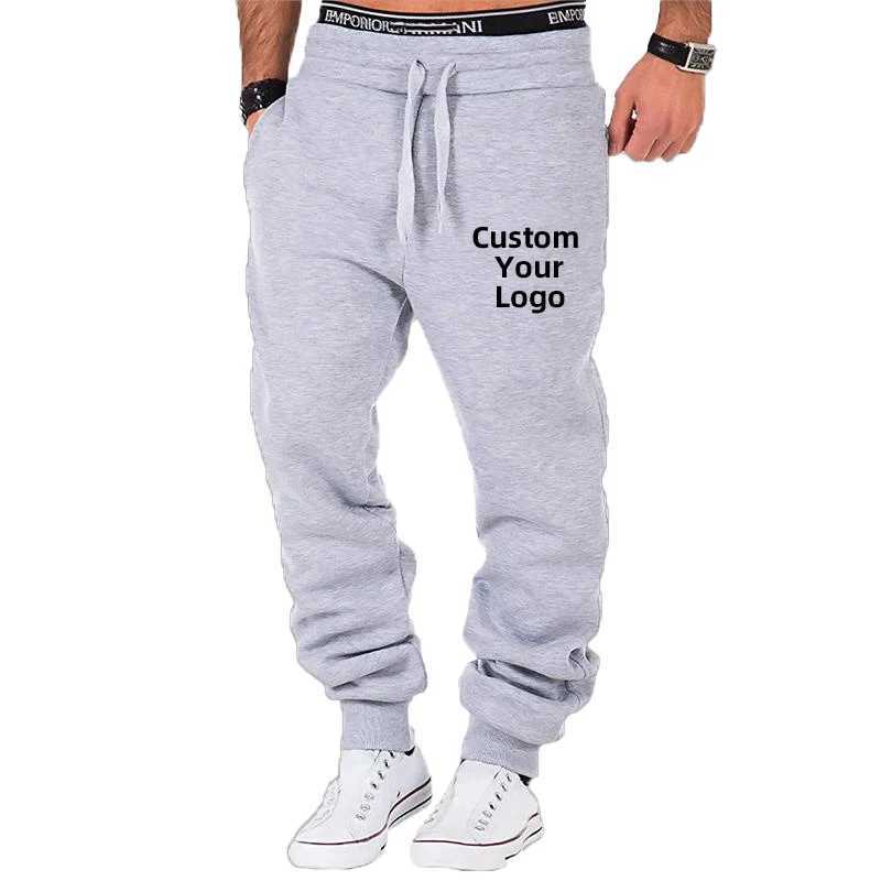 Customize your Pants Men Fashion Sports Trousers Drawstring Jogging Pants Trousers Casual Baggy Pants Sweatpants X2503191