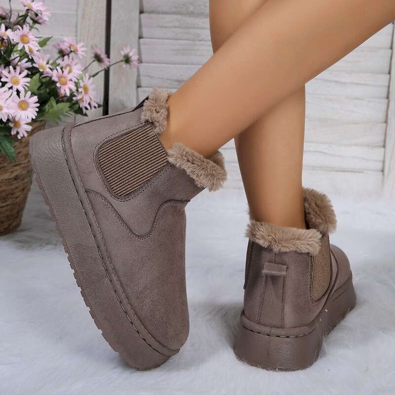 High-top Snow Thickened Plush Warm Simple and Versatile Comfortable Cotton Shoes DLSYXD Brand Women's Boots