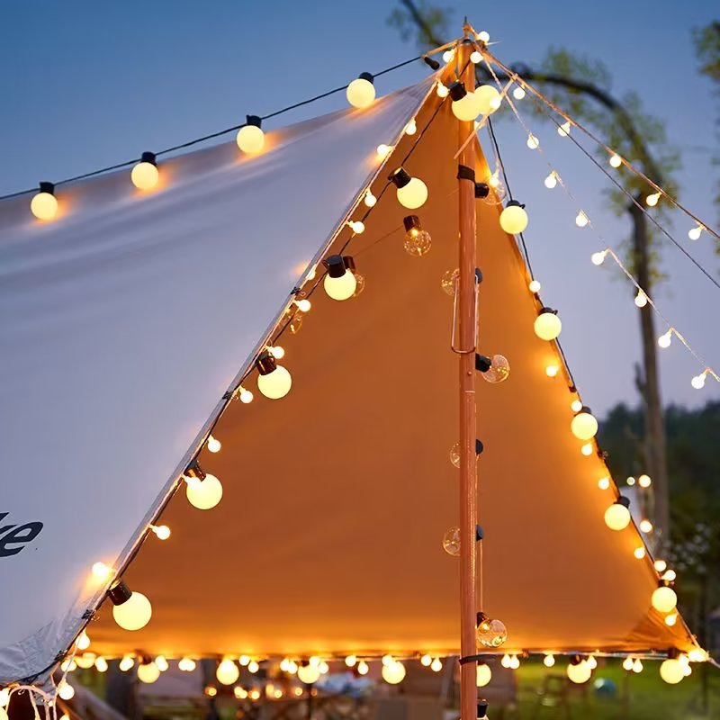 Water-Resistant Outdoor G50 Sphere LED String Lights - Ideal for Garden Hanging & Events