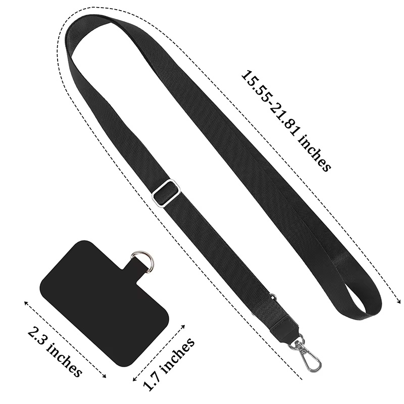 Free Designe Factory Direct Custom Logo Nylon Lanyards | Crossbody Neck Wrist Wear Universal Phone Strap | OEM/ODM Service for Bulk Orders