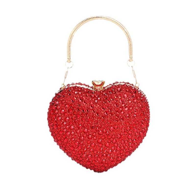 Love Diamond Bag Spring New Womens Fashion Chain Inlaid Diamond Single Shoulder Crossbody Handbag